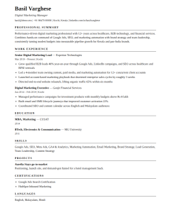 Classic — ATS-friendly resume template from Get Set Shortlist
