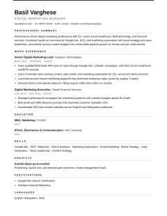 Modern — ATS-friendly resume template from Get Set Shortlist